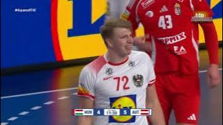 Mundial de Croacia/Dinamarca/Noruega 2025 - 2º Fase 2º Partido Gr. II. Hungría vs. Austria